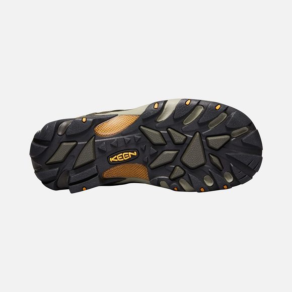 KEEN MEN'S VOYAGEUR LOW HEIGHT BREATHABLE HIKING SHOES, BLACK OLIVE/INCA GO - Picture 4 of 6